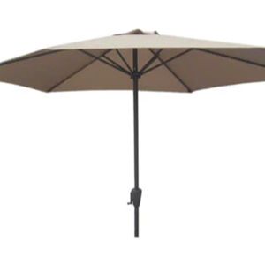 Parasol Taupe 3 meter  met voet