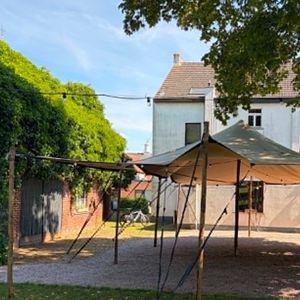 stretchtent 6.5x10.5 (harde ondergrond)