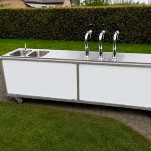 tapinstallatie 3 kraan en spoelbak