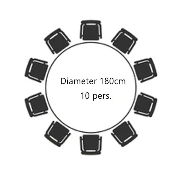 Klaptafel Rond Ø180cm (10 pers.)
