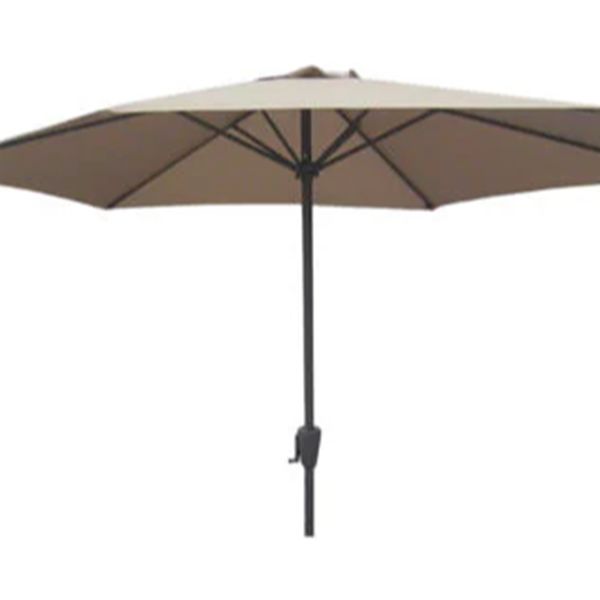 Parasol Taupe 3 meter  met voet